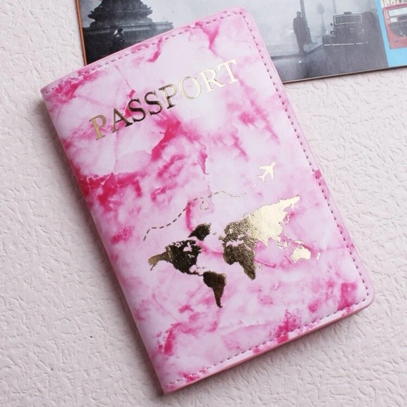Pink Passport Book Cover - Picture 2 of 5